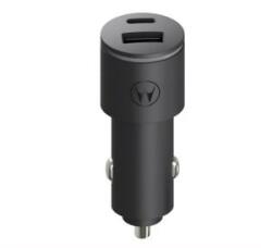 Motorola TURBOPOWER autós töltő USB+Type-C aljzat (45W, PD gyorstöltő 3.0) FEKETE (B0DJH9HFNR) - aqua