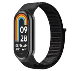 gigapack Pótszíj (egyedi méret, nylon, tépőzáras, légáteresztő) FEKETE Xiaomi Smart Band 9 / Band 8 ' csomagolás' (GP-146556)