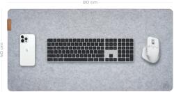 Artimo Desk Mat Felt Series Prémium Filc Egérpad - M 80x40 cm, Világos szürke