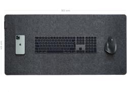 Artimo Desk Mat Felt Series Prémium Filc Egérpad - L 90x45 cm, Sötét szürke