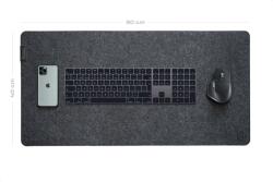 Artimo Desk Mat Felt Series Prémium Filc Egérpad - M 80x40 cm, Sötét szürke