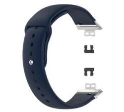 gigapack Pótszíj (egyedi méret, szilikon, fém kapocs) SÖTÉTKÉK Huawei Watch Fit ' csomagolás' (GP-138015)