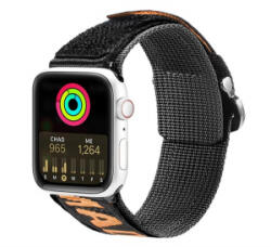 Dux Ducis pótszíj (egyedi méret, nagy, nylon, tépőzáras, légáteresztő, állítható) NARANCSSÁRGA Apple Watch Series 10 46mm / Watch Ultra