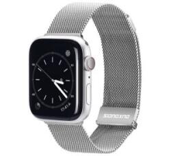 Dux Ducis pótszíj (egyedi méret, nagy, alumínium, milánói, mágneses) EZÜST Apple Watch Series 10 46mm / Watch Ultra 2 49mm / Watch Ultra 49mm (GP-125880)