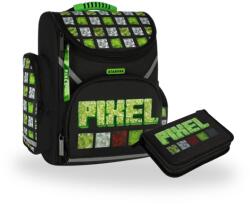 Starpak Pixel Game ergonomikus iskolatáska szett felszerelt kihajtható tolltartóval (527144-2-szett)