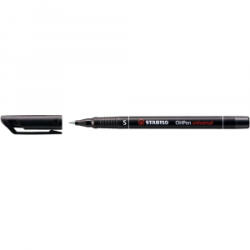STABILO Alkoholos marker 0, 4mm, OHPen S fekete (841/46) (841/46) - aqua