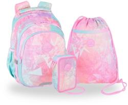 COOLPACK - Pick iskolatáska szett - Tie Dye - felszerelt tolltartóval (F099912-1-szett)