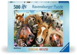 Ravensburger 500 db-os puzzle - Selfies - Mókás lovak (12000499) (12000499)