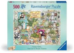 Ravensburger 500 db-os puzzle - Crazy Cats - Szobanövények (12000695) (12000695)