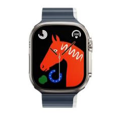 Hoco AS102 pótszíj (egyedi méret, kicsi, szilikon, 3D, mágneses) SÖTÉTKÉK/FEHÉR Apple Watch Series 10 42mm / Watch Series 9 41mm / Watch
