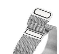 Dux Ducis pótszíj (egyedi méret, kicsi, alumínium, milánói, mágneses) EZÜST Apple Watch Series 10 42mm / Watch Series SE 2 40mm / Watch (GP-125881)