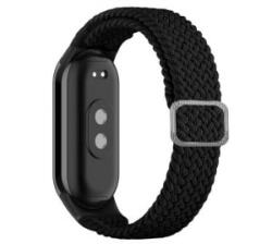gigapack Pótszíj (egyedi méret, textil, szőtt minta) FEKETE Xiaomi Smart Band 9 / Band 8 ' csomagolás' (GP-146570) (GP-146570)