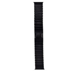 DEVIA ELEGANT LINK pótszíj (egyedi méret, nagy, fém, állítható) FEKETE Apple Watch Series 5 44mm / Watch Series 4 44mm / Watch Series 3 42mm (GP-169184)