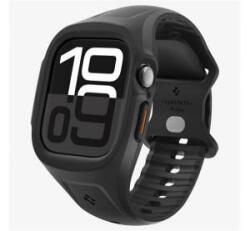 Spigen LIQUID AIR PRO szilikon óra keret (szilikon szíj, ütésállóság) FEKETE Apple Watch Series 10 46mm (ACS09317) (ACS09317)