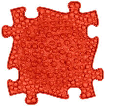 MUFFIK Kemény Tengerpart Puzzle - Piros