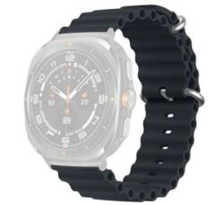 gigapack Pótszíj (egyedi méret, szilikon, állítható, hullám) SÖTÉTSZÜRKE Samsung Galaxy Watch Ultra eSIM 47mm (SM-L705) ' csomagolás (GP-163495)