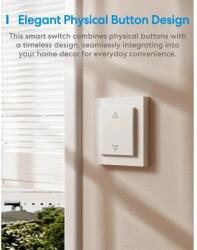Meross Întrerupător inteligent pentru automatizare jaluzele sau rulouri exterioare Meross Smart Wi-Fi Roller Shutter Switch, Matter (MRS105MA)