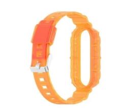 gigapack Pótszíj (egyedi méret, szilikon, ütésállóság) NARANCS Xiaomi Mi Band 5 / Mi Band 6 ' csomagolás' (GP-107229) (GP-107229)