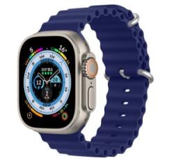 Dux Ducis pótszíj (egyedi méret, nagy, szilikon, állítható, hullám) SÖTÉTKÉK Apple Watch Series 10 46mm / Watch Ultra 2 49mm / Watch Ultra (GP-142287)