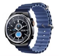 DEVIA DELUXE SPORT6 pótszíj (egyedi méret, nagy, szilikon, állítható, hullám) SÖTÉTKÉK/VILÁGOSKÉK Apple Watch Series 10 46mm / Watch