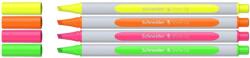 Schneider Szövegkiemelő toll készlet, 1-4 mm, SCHNEIDER "Shine-Up", 4 különböző szín (TSCSHUV4) - jatekotthon