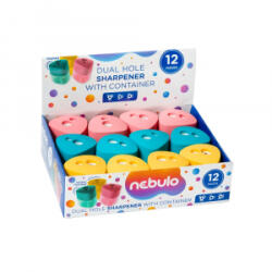 Nebulo Hegyező 2 lyukú műanyag, tartályos, (HKT-1) (HKT-1)