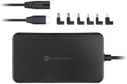 Forcell F-Energy E856 univerzális laptop töltő, 65W, fekete