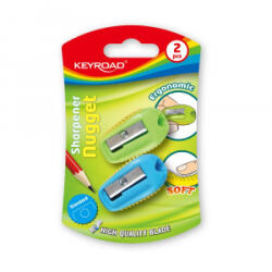Keyroad Hegyező 1 lyukú 2 db/bliszter Nugget vegyes színek (KR970532) (KR970532)