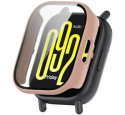 gigapack Műanyag keret (BUMPER, ütésállóság + kijelzővédő üveg) RÓZSASZÍN Xiaomi Redmi Watch 5 Active ' csomagolás' (GP-164084) (GP-164084)