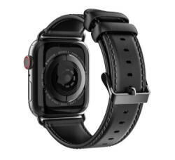 Dux Ducis pótszíj (egyedi méret, kicsi, valódi bőr) FEKETE Apple Watch Series 2 38mm / Watch Series 4 40mm / Watch Series 5 40mm (GP-86924)