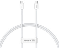 Baseus SUPERIOR adatkábel (Type-C - Type-C, 30W, PD gyorstöltő, 100cm, törésgátló) FEHÉR (P10365200211-00)