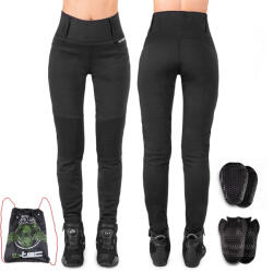  Női motoros leggings W-TEC Noposum M, meghosszabbított hossz fekete (25965-M)
