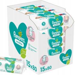 Pampers Sensitive nedves törlőkendő 15 x 80 db (81687213)