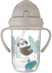 Canpol babies Чаша със сламка Canpol - Exotic, 270ml, Сива (56/606_grey)