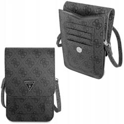 GUESS Wallet Bag, fekete, okostelefon tartó, levehető vállpánt (3666339050535)