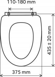 FERRO WC-ülőke Mdf, bükk (WC/BUK)