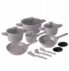 Berlinger Haus Titán felületű étkészlet 15 db Taupe Collection (BH-8111)