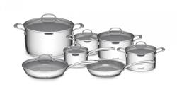 G21 Gourmet Miracle edénykészlet szűrővel, 13 darab, rozsdamentes acél/greblon - 6352110 (6352110)
