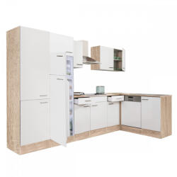 Yorki 340 sarok konyhablokk sonoma tölgy korpusz, selyemfényű fehér fronttal - LS340STFH-PSZ-FF (LS340STFH-PSZ-FF)
