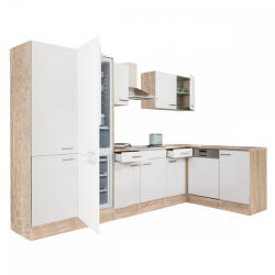Yorki 340 sarok konyhablokk sonoma tölgy korpusz, selyemfényű fehér fronttal - LS340STFH-PSZ-AF (LS340STFH-PSZ-AF)