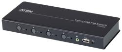 ATEN KM Switch USB Boundless, 4 port (kábelt tartalmaz) (CS724KM-AT) (CS724KM-AT)