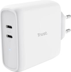 Trust MAXO 65W 2P USB-C CHARGER fehér töltőfej (25381) (25381)