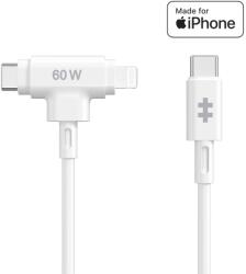 Hyper USB-C apa - USB-C / Lightning apa Adat- és töltőkábel 1.5m - Fehér (HJ4010WHGL) (HJ4010WHGL)