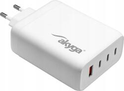 Akyga AK-CH-24 USB-s töltőkészülék 140 W Beltér Kimeneti áram (max. ) 5 A 3x USB-C®, 1x USB-A Kimenetek száma: 4 x (AK-CH-24) (AK-CH-24)