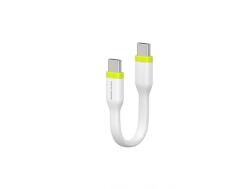Mobile Origin Cablu pentru incarcare si transfer de date Mobile Origin Compact, 2x USB-C, 60W, 10 cm, Alb (COMC-USBC-WHT)