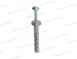 Koelner beütős tipli dübel 6x40mm lapos peremmel+ beüthető csavar (BT-6) 200db/doboz 06K040 01723 (01723)