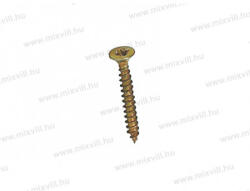 Koelner 3x35mm faforgácslap csavar PZ sülly. fejű sárga horganyzot tövigm. 1000db/doboz UC-3035 04294 (04294)