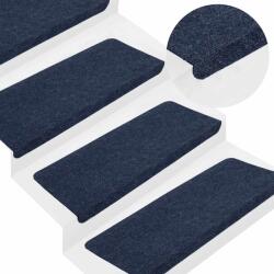 vidaXL 30 db kék öntapadó lépcsőszőnyeg 65x24, 5x3, 5 cm (3365919)