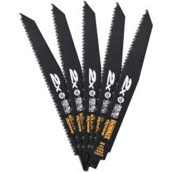 DEWALT DT2307L-QZ kardfűrészlap fa és szögek vágására, 228mm, 5db/csomag (DT2307L-QZ)
