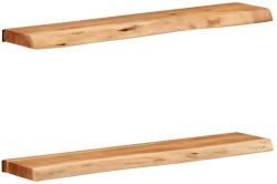 vidaXL 2 darab tömör akácfa fali polc 80x20x3, 5 cm (373626) - vidaxl